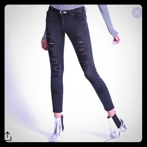 Forever 21 Distressed Skinny Jeans